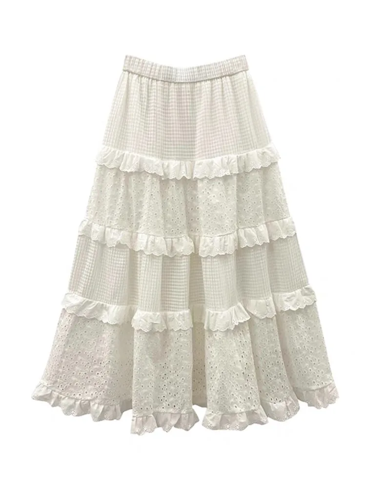 plus Size Women's White Cake Skirt High Waist A-Line Ballet Style Spring Summer Long Half Skirt Lace Commute Slim Fit Style
plus Size Women's White Cake Skirt High Waist A-Line Ballet Style Spring Summer Long Half Skirt Lace Commute Slim Fit Style