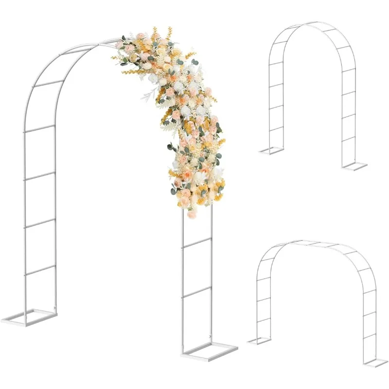 Garden Arch Trellis, Metal Garden Arbor with Base, 5.3'W x 7.6'H or 7.9'W x 6.3'H, Assemble Freely 2 Sizes
Garden Arch Trellis, Metal Garden Arbor with Base, 5.3'W x 7.6'H or 7.9'W x 6.3'H, Assemble Freely 2 Sizes