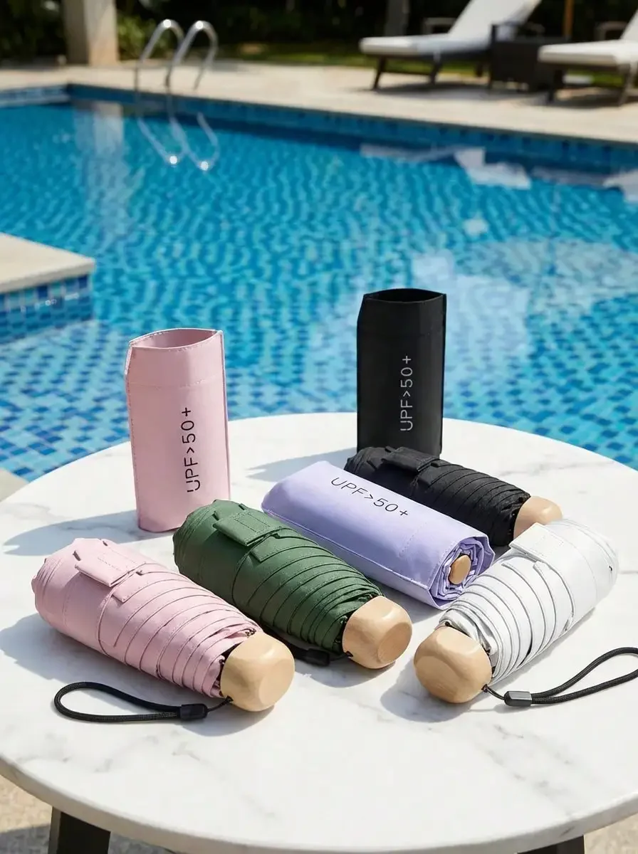 Lightweight Portable Travel Umbrella, Waterproof, Manual Open/Close, 6 Reinforced Ribs, UV Protection Sunshade, Unisex (Due To Batch Differences, The Umbrella Fabric, Rib Color, English Letter Pattern Design, Button Shape And Rib Color Are Randomly M
Lightweight Portable Travel Umbrella, Waterproof, Manual Open/Close, 6 Reinforced Ribs, UV Protection Sunshade, Unisex (Due To Batch Differences, The Umbrella Fabric, Rib Color, English Letter Pattern Design, Button Shape And Rib Color Are Randomly M