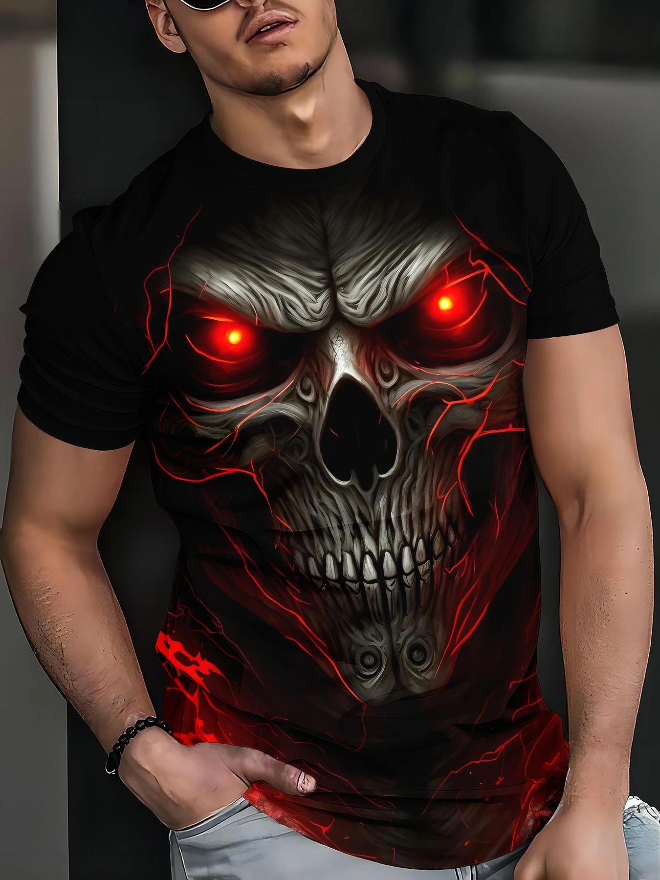 Men's 3D Digital Printed Casual T-Shirt, Fashionable and Breathable Top
Men's 3D Digital Printed Casual T-Shirt, Fashionable and Breathable Top