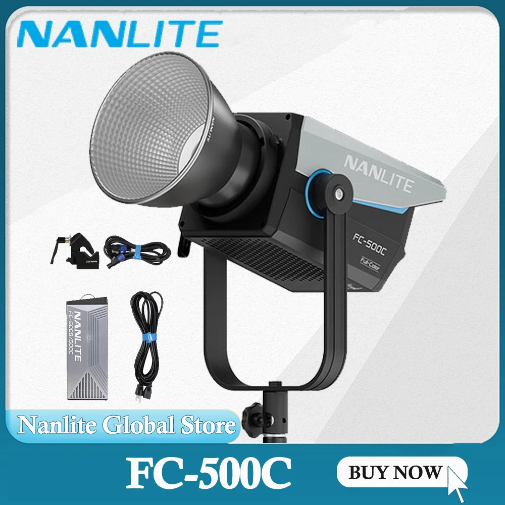 Светодиодный видеосвет Nanlite FC-500C RGB Spotlight RGB 2700-7500K, 500 Вт, полноцветный моноблок для киносъемки
Светодиодный видеосвет Nanlite FC-500C RGB Spotlight RGB 2700-7500K, 500 Вт, полноцветный моноблок для киносъемки