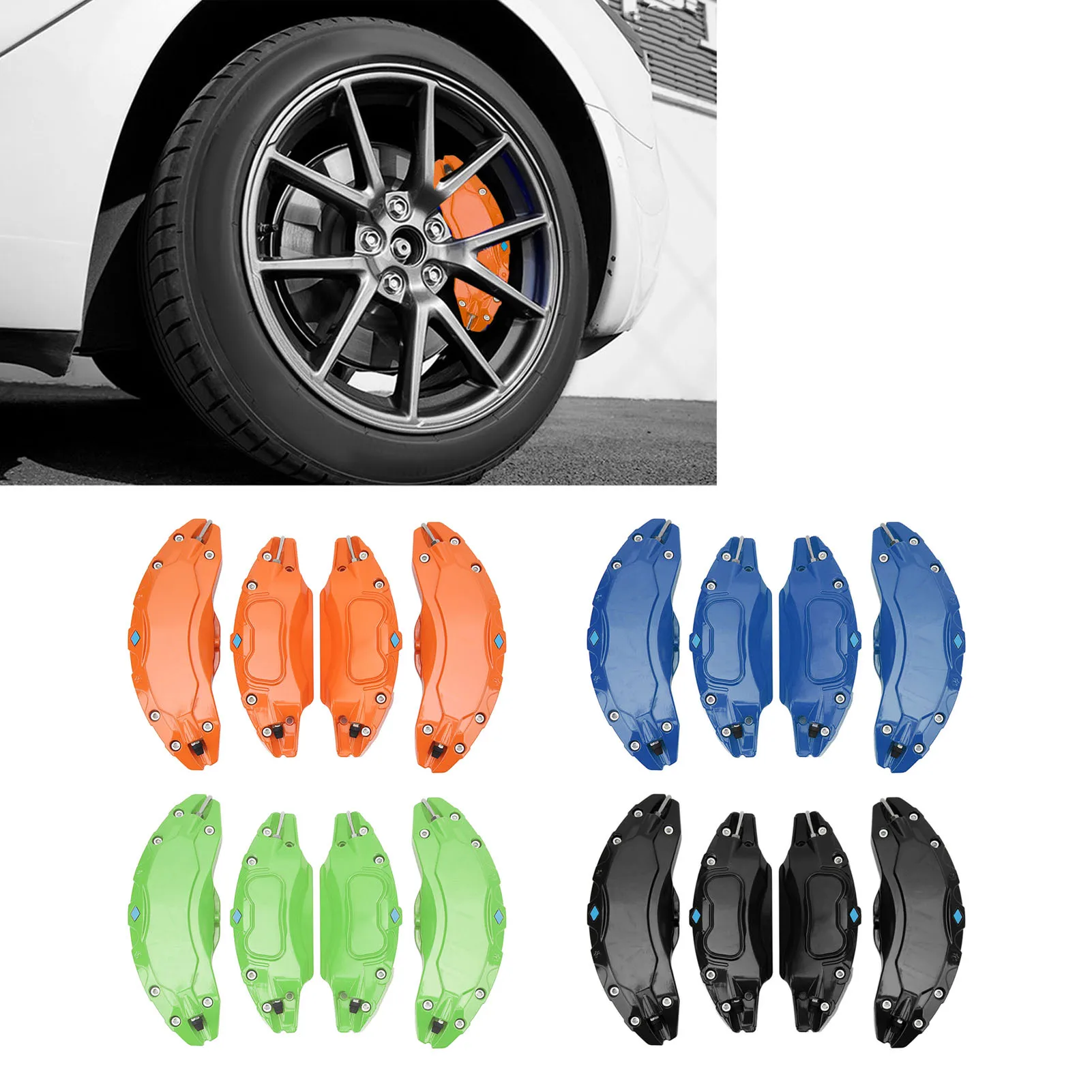 4PCS Brake Caliper Cover Front Rear Aluminum Alloy High-Temp Resistant for Tesla Model Y 2020 to 2023 19/20In Wheels Hub
4PCS Brake Caliper Cover Front Rear Aluminum Alloy High-Temp Resistant for Tesla Model Y 2020 to 2023 19/20In Wheels Hub