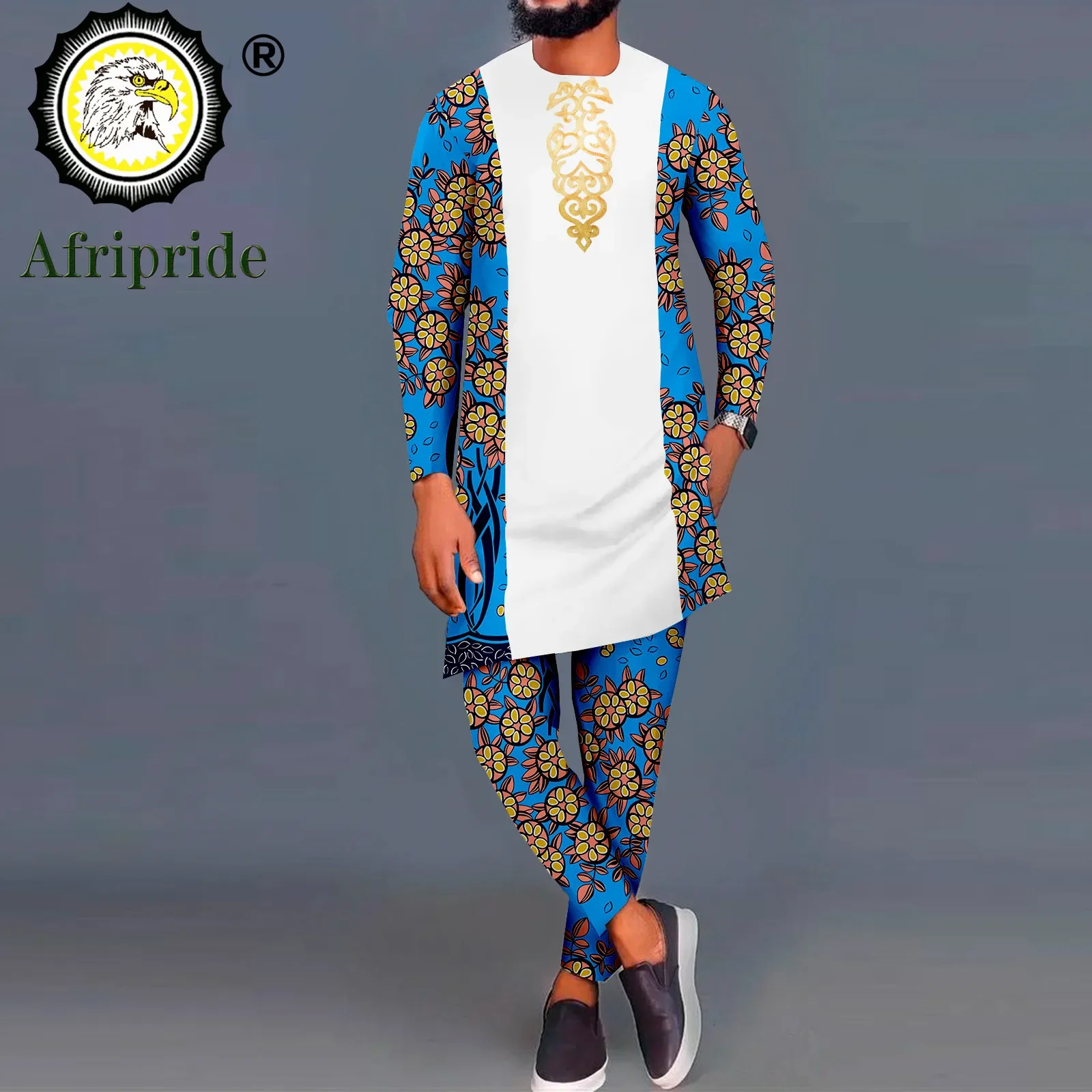 Bazin Riche African Clothes for Men Embroidery Printed Blazer Coats with Trousers 2 Piece Set Dashiki Outfits A2216063
Bazin Riche African Clothes for Men Embroidery Printed Blazer Coats with Trousers 2 Piece Set Dashiki Outfits A2216063