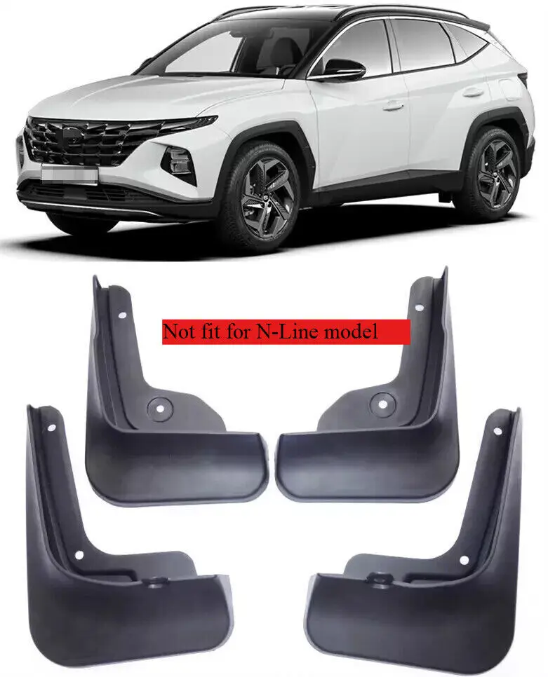 4PCS Front & Rear Splash Guards Mud Flaps For 2022-2024 Hyundai Tucson SUV
4PCS Front & Rear Splash Guards Mud Flaps For 2022-2024 Hyundai Tucson SUV