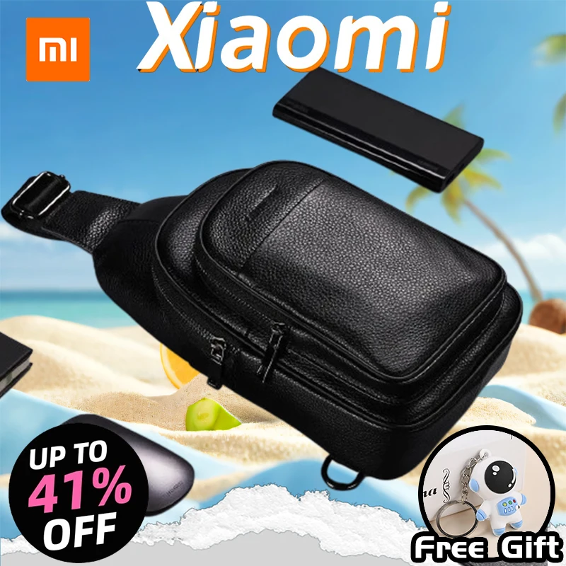 Xiaomi TANJIEZHE Genuine Leather Chest Bag Men's Cowhide Chest Belt Bag Casual Waterproof Waist Shoulder Bag Scientific Storage
Xiaomi TANJIEZHE Genuine Leather Chest Bag Men's Cowhide Chest Belt Bag Casual Waterproof Waist Shoulder Bag Scientific Storage