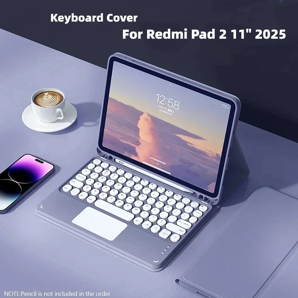 Keyboard Cover Funda For Redmi Pad 2 11 inch 2025 Bluetooth Trackpad Keyboard Case for Xiaomi Redmi Pad 2 2025 11"
Keyboard Cover Funda For Redmi Pad 2 11 inch 2025 Bluetooth Trackpad Keyboard Case for Xiaomi Redmi Pad 2 2025 11"