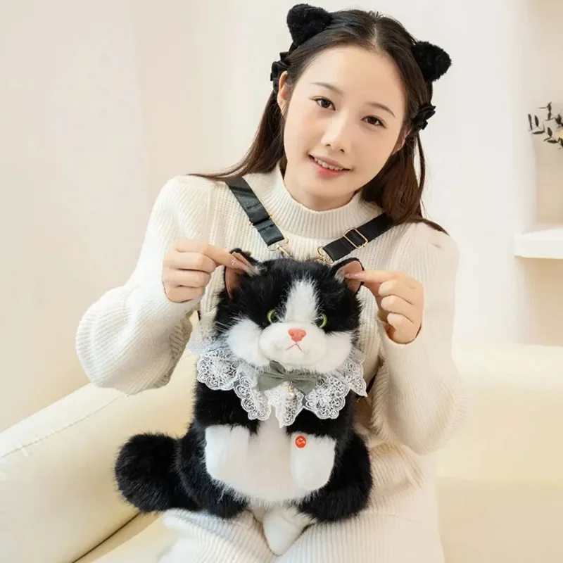 Super Realistic Simulated Puppet Cat Backpack Stuffed Animals Cartoon Cat School Bags Cute Travel Storage Animals Bag
Super Realistic Simulated Puppet Cat Backpack Stuffed Animals Cartoon Cat School Bags Cute Travel Storage Animals Bag