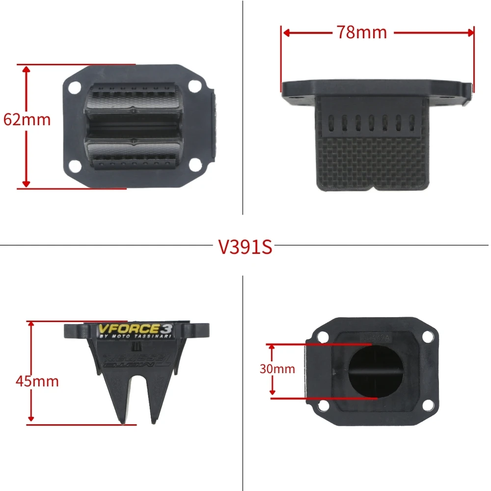 Motorcycle V-Force 3 Reed Valve System V381S FOR Honda CR80 CR85 CR80RB CR85RB EBE EBS D50B0 LS DASH Expert 2003-2007
Motorcycle V-Force 3 Reed Valve System V381S FOR Honda CR80 CR85 CR80RB CR85RB EBE EBS D50B0 LS DASH Expert 2003-2007