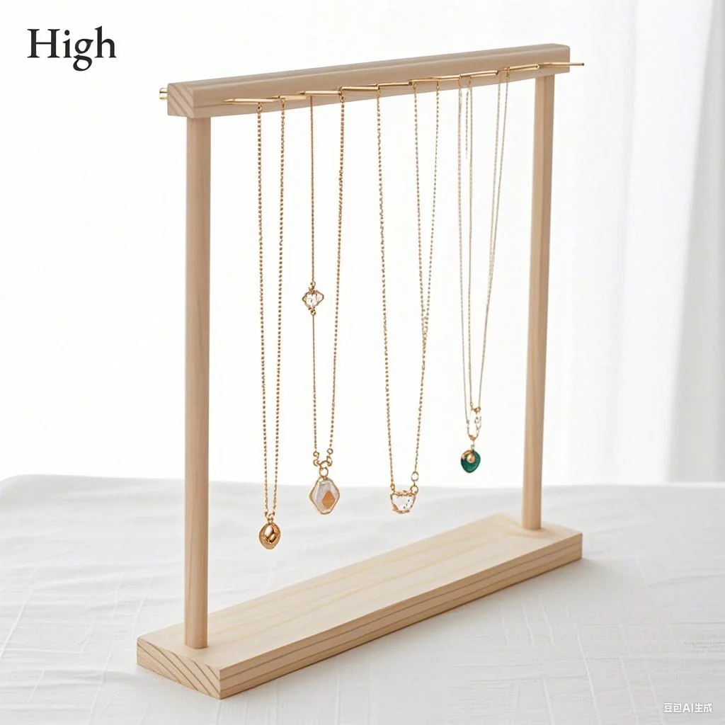 Jewelry Organizer Display Stand Wood Necklace Hanging Countertop Rack for Chains Earrings Bracelets Showcase Storage Rack
Jewelry Organizer Display Stand Wood Necklace Hanging Countertop Rack for Chains Earrings Bracelets Showcase Storage Rack