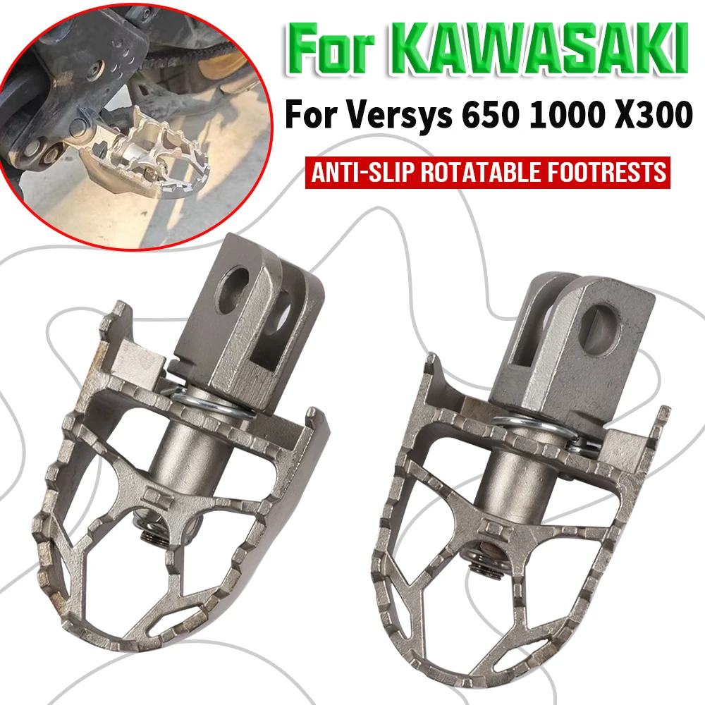 For Kawasaki Versys650 Motorcycle Accessories Rotatable Foldable Enlarge FootRest Footpegs Foot Rests Pedal Versys 650 1000 X300
For Kawasaki Versys650 Motorcycle Accessories Rotatable Foldable Enlarge FootRest Footpegs Foot Rests Pedal Versys 650 1000 X300