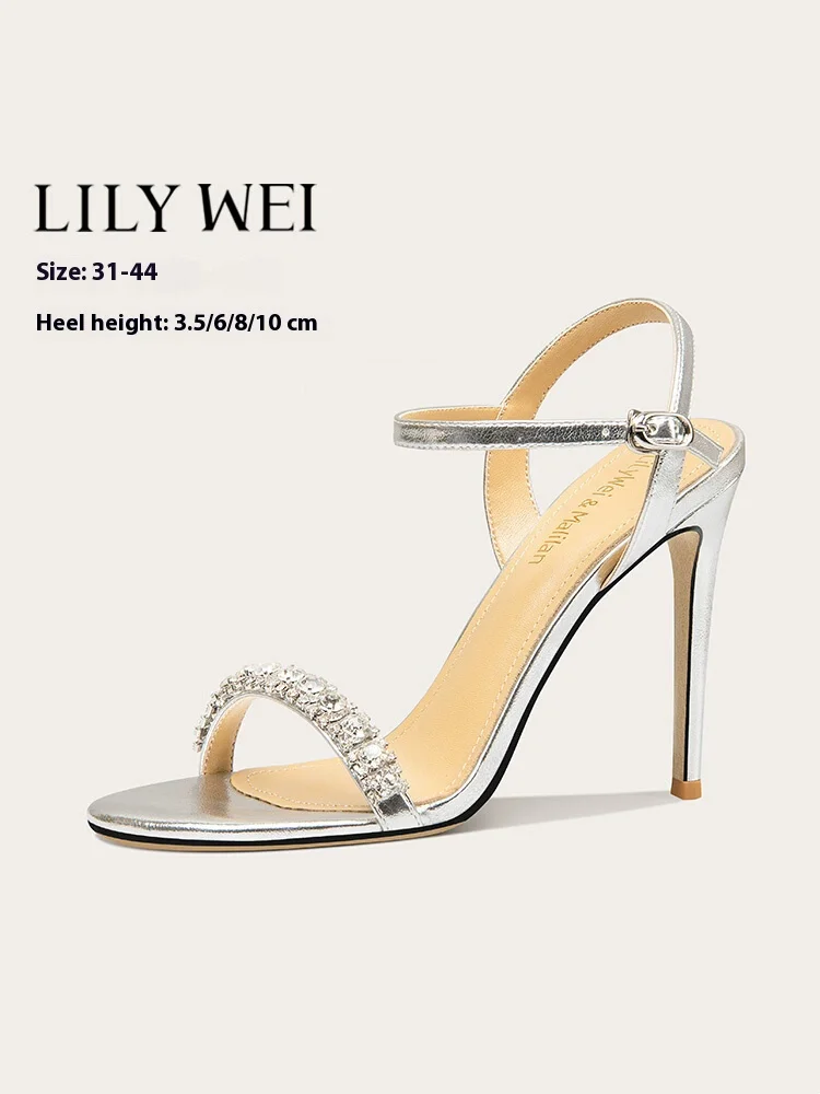 Тонкие босоножки на высоком каблуке, новые летние туфли с круглым носком и стразами из ПВХ с лентой, банкетные расширенные женские туфли большого размера, маленького размера
Тонкие босоножки на высоком каблуке, новые летние туфли с круглым носком и стразами из ПВХ с лентой, банкетные расширенные женские туфли большого размера, маленького размера