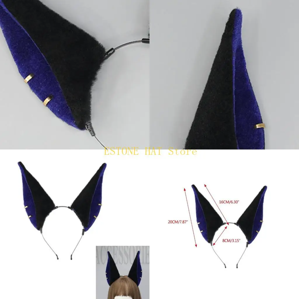 49MF Lovely Wolf Ear Hair Hoop with Earrings Live Broadcast Cosplay Character Headwear for Teens Woman
49MF Lovely Wolf Ear Hair Hoop with Earrings Live Broadcast Cosplay Character Headwear for Teens Woman