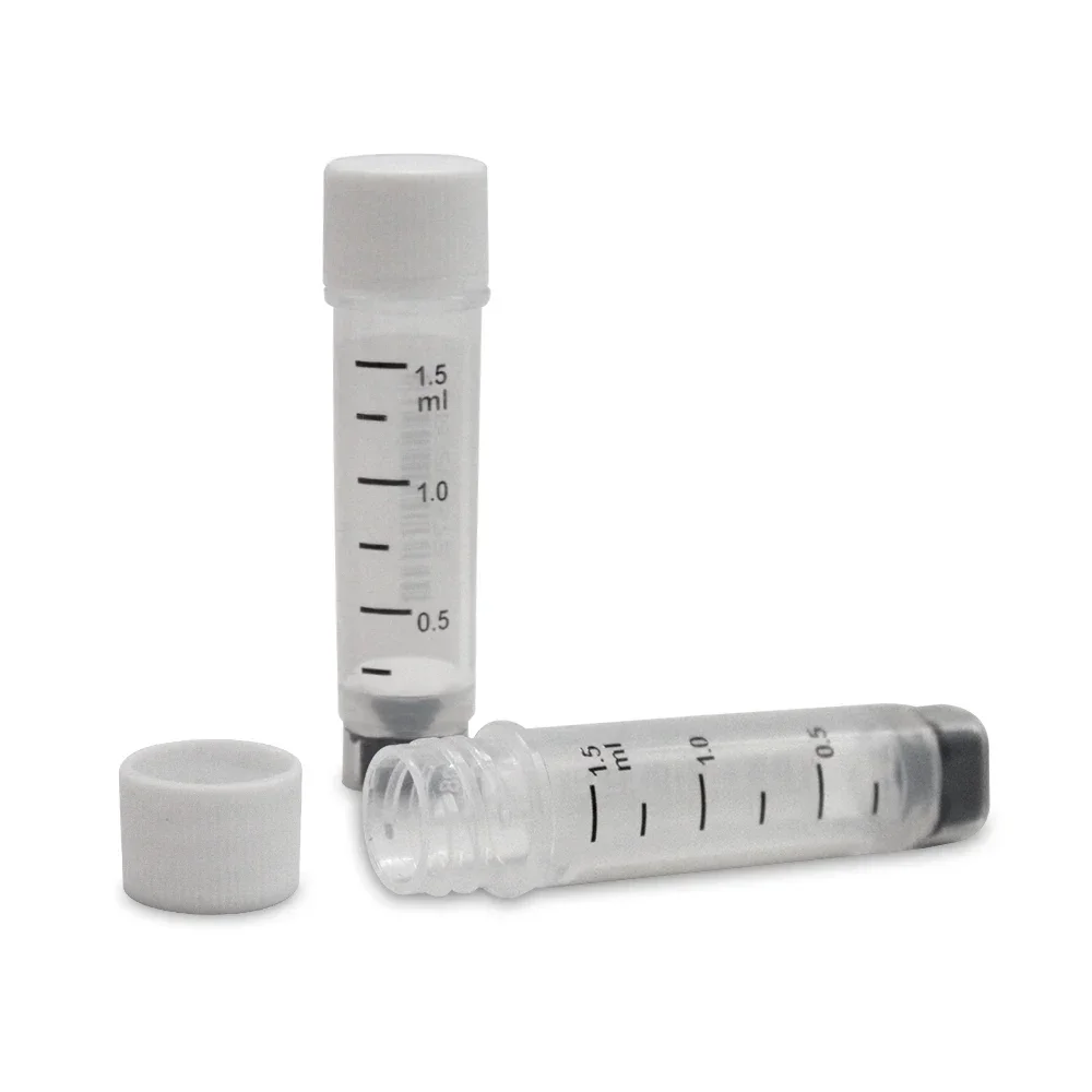 LABSELECT 2325 1.5ml 100pcs 2D Box Freeze Tubes with White Screw Cap, Unique Coding Information Per Freeze Tube Cryogenic Tubes
LABSELECT 2325 1.5ml 100pcs 2D Box Freeze Tubes with White Screw Cap, Unique Coding Information Per Freeze Tube Cryogenic Tubes
