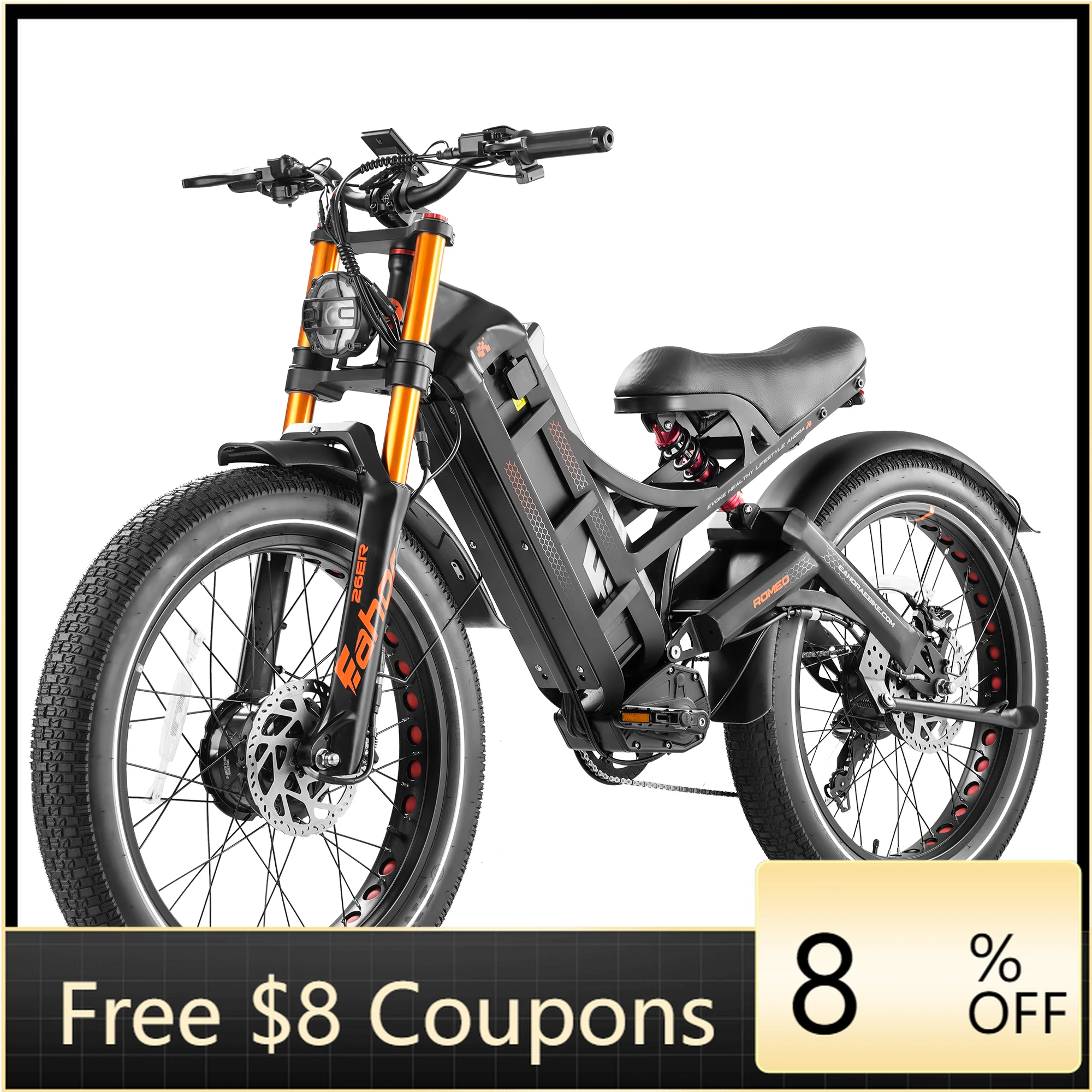 STLF OEM FOB Romeo Pro 2 26*4.0/20*5.0 Fat Tire 200w 250w Customized wattage Electric City Bicycle Adult Other Hybrid E Bike
STLF OEM FOB Romeo Pro 2 26*4.0/20*5.0 Fat Tire 200w 250w Customized wattage Electric City Bicycle Adult Other Hybrid E Bike