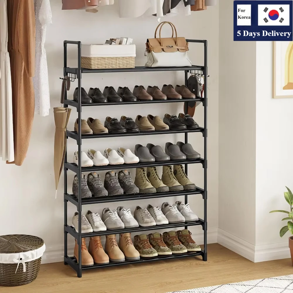 8 Tier Metal Shoe Rack Elevated Shoe Shelf For Living Room Space Saving Household Furniture Multi Functional Black Storage Racks
8 Tier Metal Shoe Rack Elevated Shoe Shelf For Living Room Space Saving Household Furniture Multi Functional Black Storage Racks