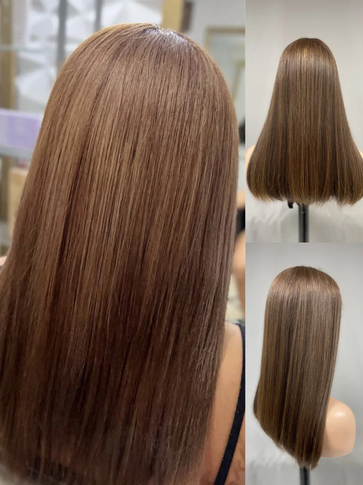 Customizable Gorgeous Lace Frontal Human Hair Wigs No Layer Style Medium Brown Color Suitable for Any Occasion Kosher Jewish Wig
Customizable Gorgeous Lace Frontal Human Hair Wigs No Layer Style Medium Brown Color Suitable for Any Occasion Kosher Jewish Wig
