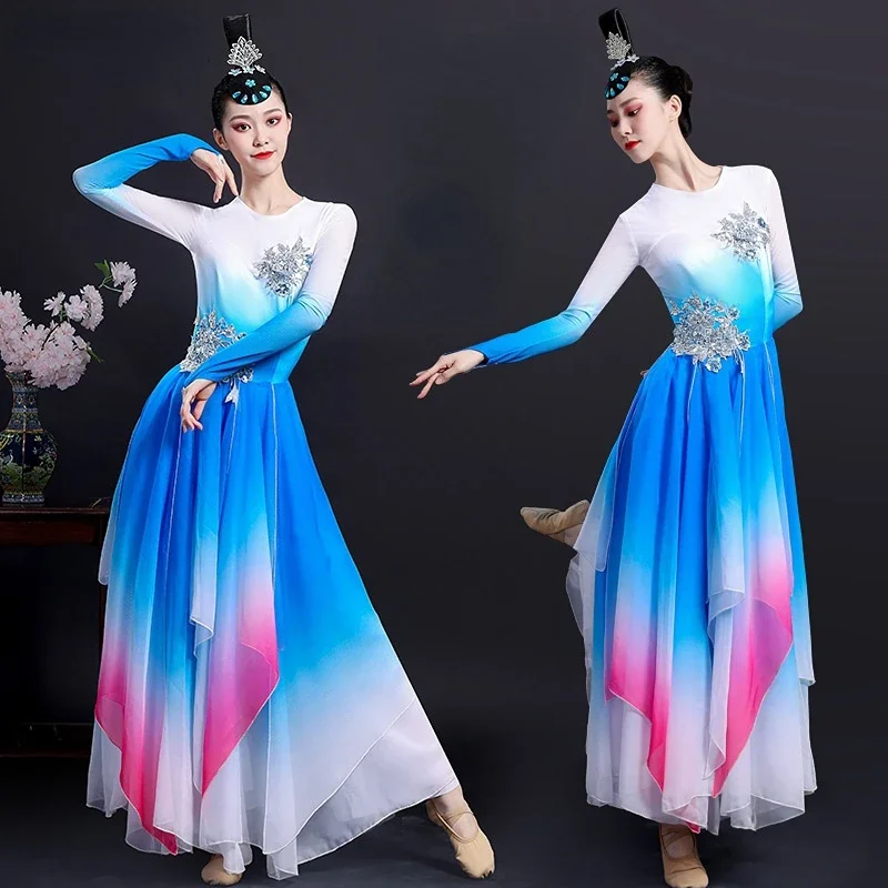 Traditional Chinese Folk Dance Costume Yangko Dance Wear Adult National Waist Drum Suit Fan Dance Performance Practice Clothes
Traditional Chinese Folk Dance Costume Yangko Dance Wear Adult National Waist Drum Suit Fan Dance Performance Practice Clothes