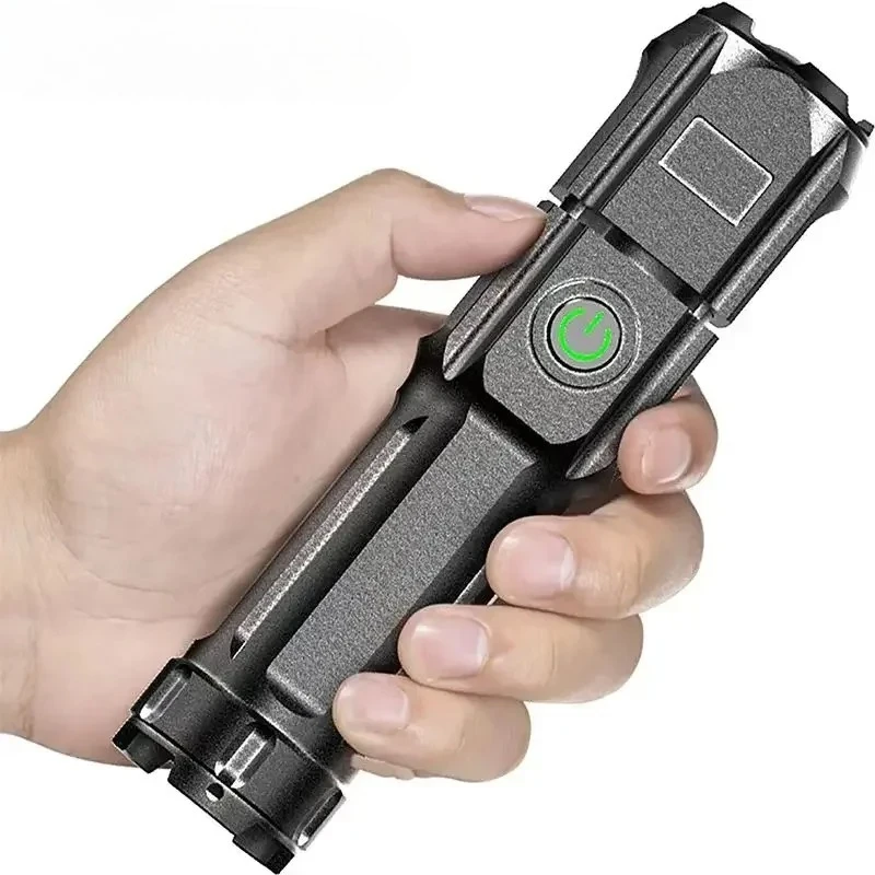 10000 Lumen LED Flashlight, USB Rechargeable Tactical Torch, Waterproof Zoomable for Camping Hunting Fishing
10000 Lumen LED Flashlight, USB Rechargeable Tactical Torch, Waterproof Zoomable for Camping Hunting Fishing