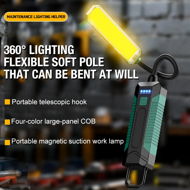 Ultra bright and strong magnetic work light, auto repair and maintenance light, red flashing warning, outdoor charging lighting
Ultra bright and strong magnetic work light, auto repair and maintenance light, red flashing warning, outdoor charging lighting