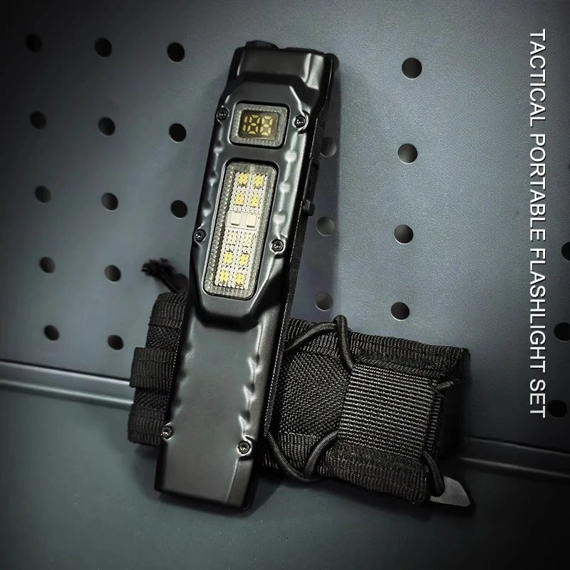 Tactical Flat Torch Flashlight EDC Outdoor Work Light Flat Portable Body Defense Strong Backpack Led with Cover for Molle System
Tactical Flat Torch Flashlight EDC Outdoor Work Light Flat Portable Body Defense Strong Backpack Led with Cover for Molle System