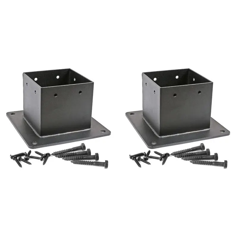 Анкерное основание из нержавеющей стали с фланцем, 4x4 дюйма (реальные размеры: 3,5x3,5 дюйма), с винтами, для перил террасы (2 шт.) - AT30
Анкерное основание из нержавеющей стали с фланцем, 4x4 дюйма (реальные размеры: 3,5x3,5 дюйма), с винтами, для перил террасы (2 шт.) - AT30