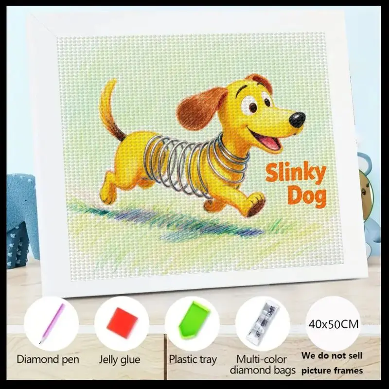 1PC Disney Pixar Toy Story Slinky Dog 5D Full Drill Diamond Painting Kit, DIY Cartoon Animal Art Set for Kids & Adults, Fun Easy
1PC Disney Pixar Toy Story Slinky Dog 5D Full Drill Diamond Painting Kit, DIY Cartoon Animal Art Set for Kids & Adults, Fun Easy