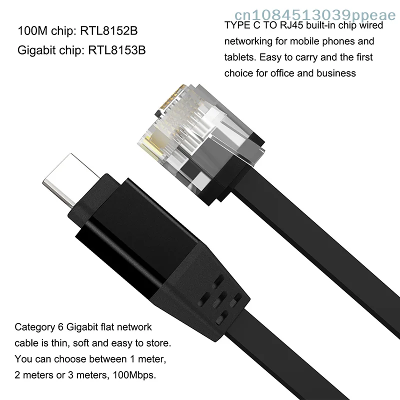 1000m Type-C to RJ45 Cable, Wired Network Adapter for iPhone, iPad, Laptop, Tablet, Huawei, Xiaomi
1000m Type-C to RJ45 Cable, Wired Network Adapter for iPhone, iPad, Laptop, Tablet, Huawei, Xiaomi