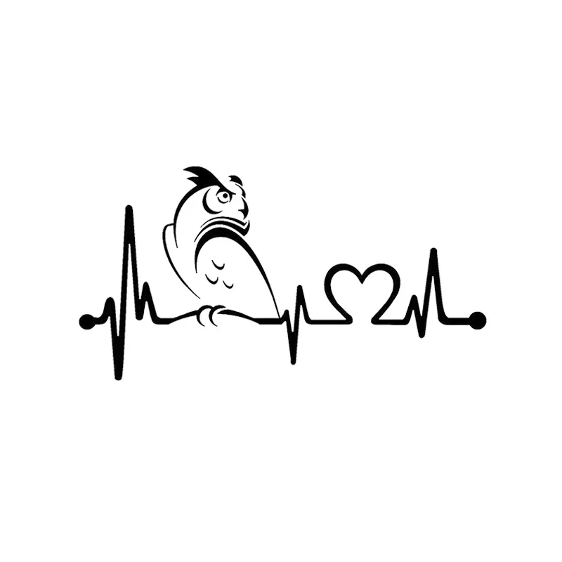 Owl Heartbeat Lifeline Cute Design Window Bumper Motorcycle Accessories Decoration Vinyl Waterproof Car Stickers
Owl Heartbeat Lifeline Cute Design Window Bumper Motorcycle Accessories Decoration Vinyl Waterproof Car Stickers