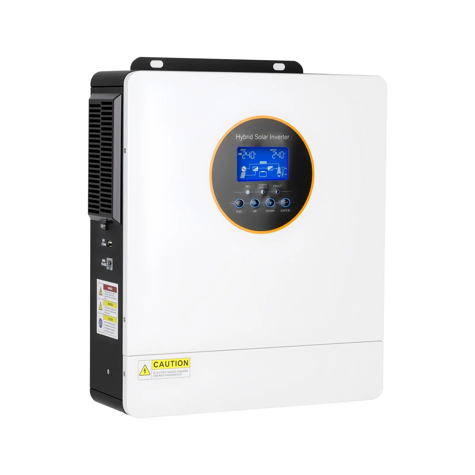 5000W 48VDC solar hybrid inverter 110V/120VAC off grid 100A MPPT controller
5000W 48VDC solar hybrid inverter 110V/120VAC off grid 100A MPPT controller