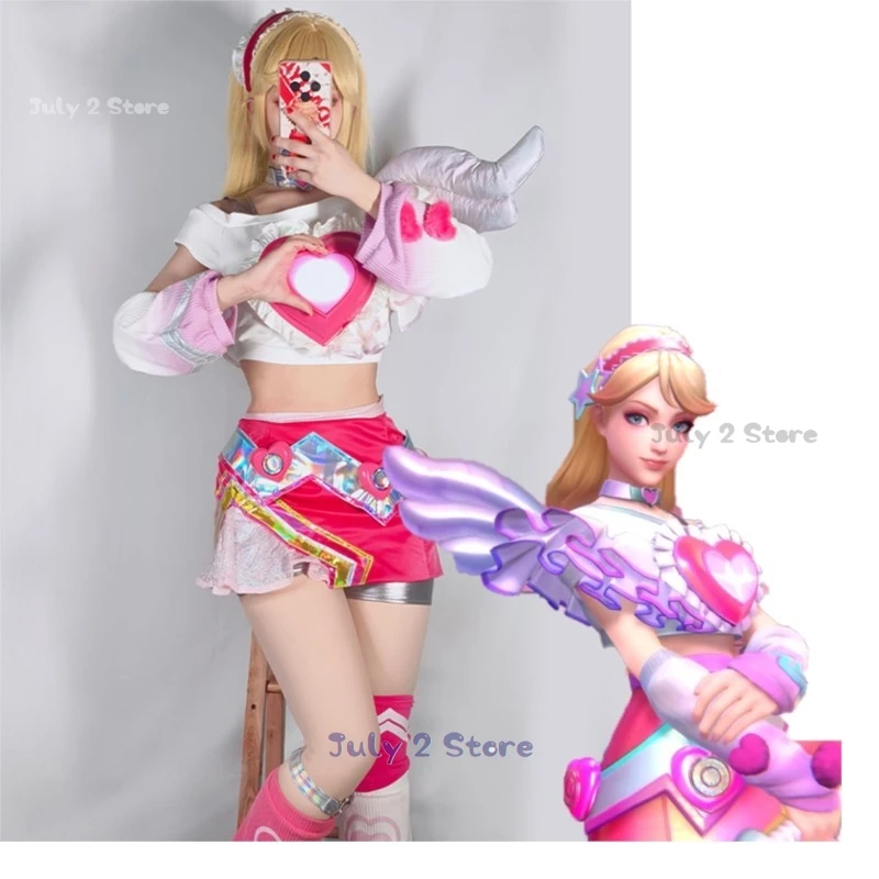 LOL Lovestruck Lux Косплей Костюм Парик LOL Skin Lux Юбка Милый Розовый Костюм Косплей Костюм Хэллоуин Женский Необычный Наряд Для Ролевых Игр
LOL Lovestruck Lux Косплей Костюм Парик LOL Skin Lux Юбка Милый Розовый Костюм Косплей Костюм Хэллоуин Женский Необычный Наряд Для Ролевых Игр