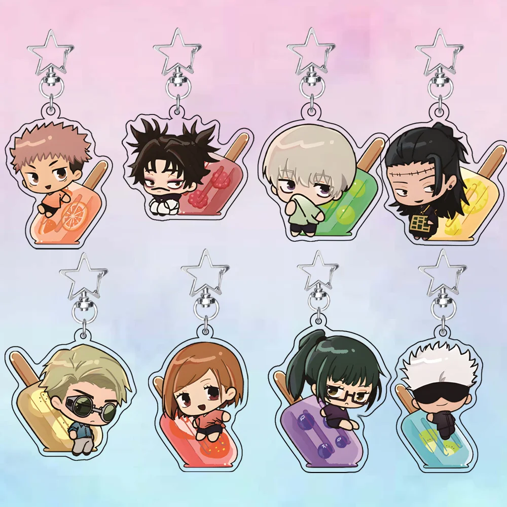Anime Jujutsu Kaisen Popsicle Summer Version Yuji Itadori Satoru Gojo 6cm Acrylic Stand Figures Cute keychain Desk Decor gifts
Anime Jujutsu Kaisen Popsicle Summer Version Yuji Itadori Satoru Gojo 6cm Acrylic Stand Figures Cute keychain Desk Decor gifts
