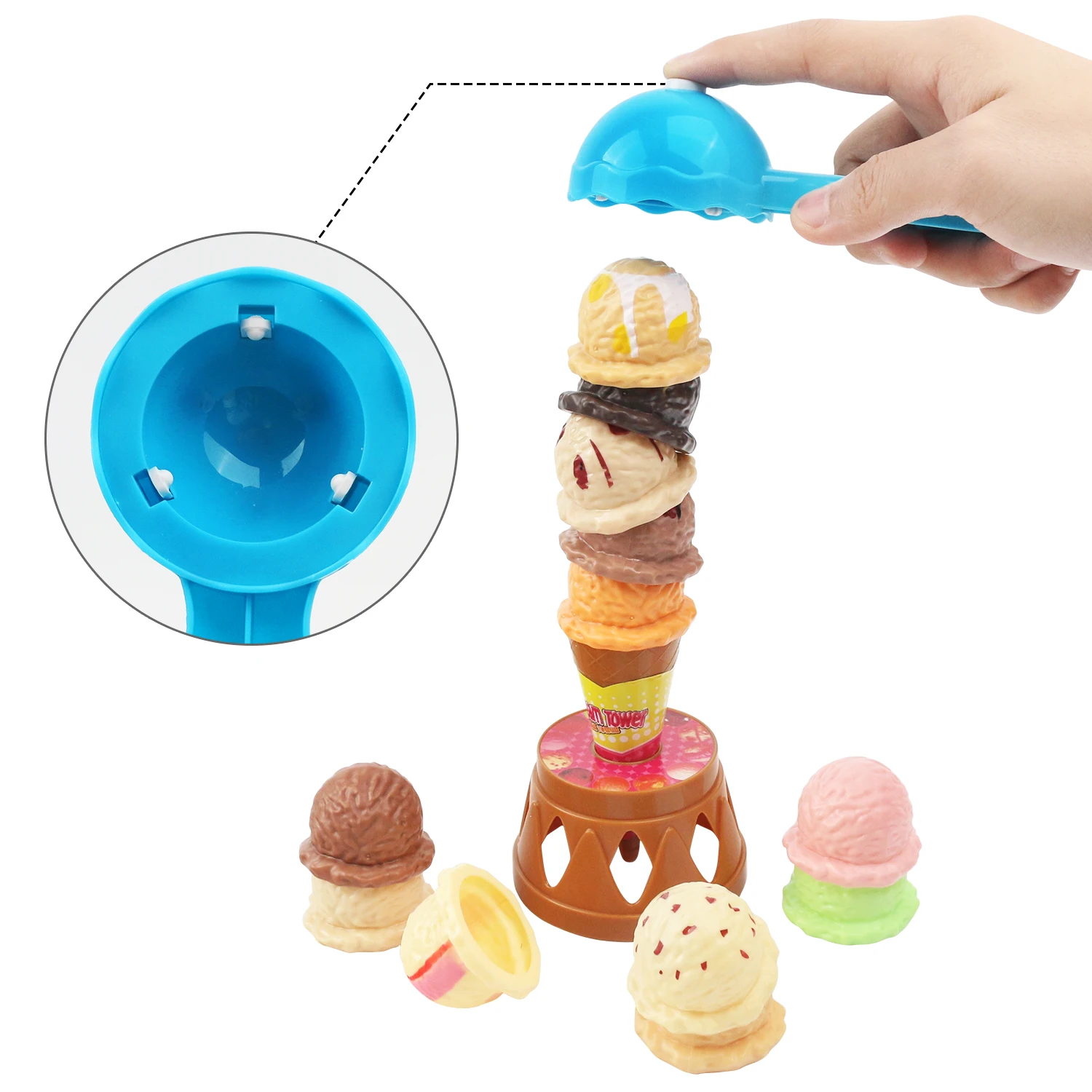 Ice cream layering music playing house toy hand eye coordination parent-child interactive tabletop game
Ice cream layering music playing house toy hand eye coordination parent-child interactive tabletop game