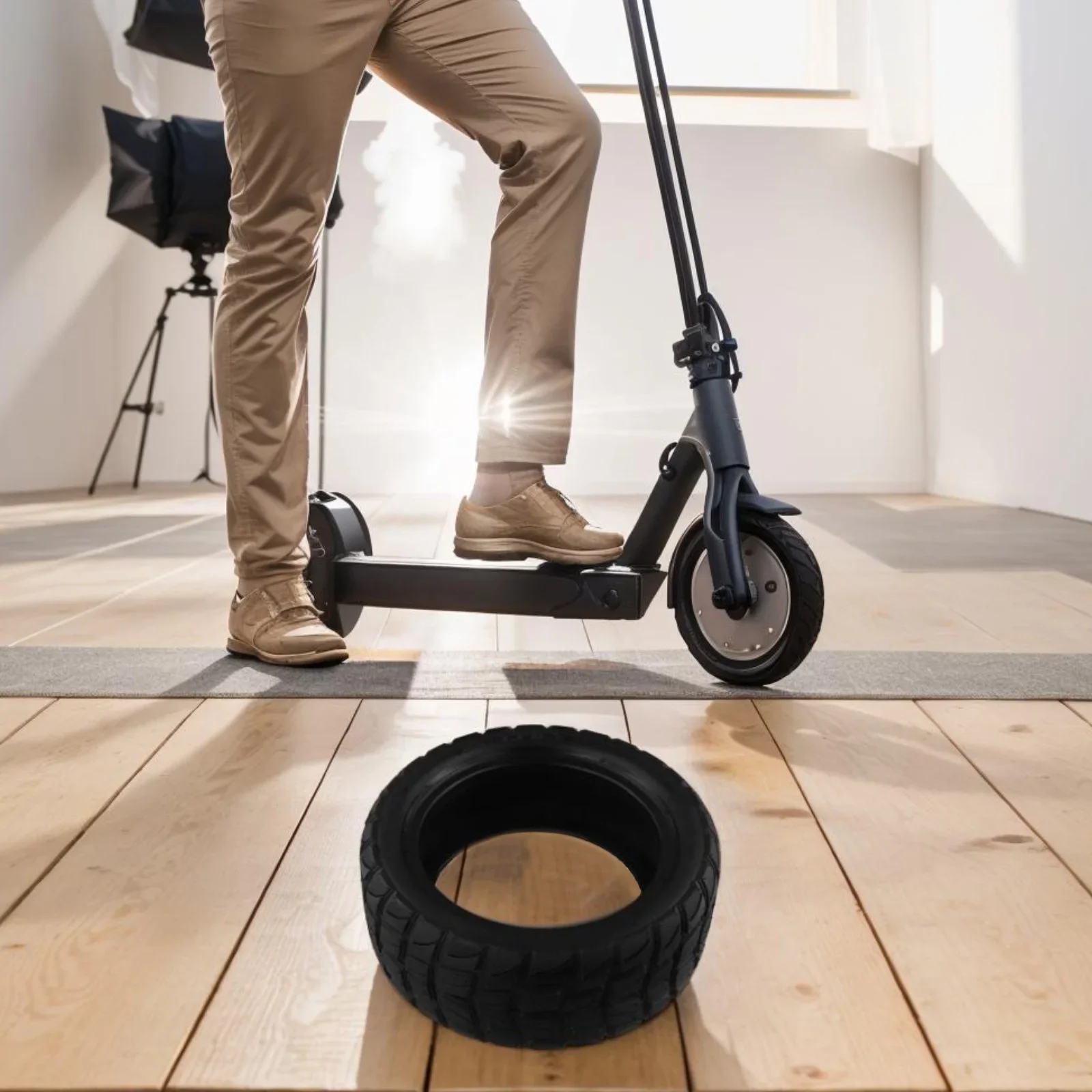 10-дюймовая внедорожная шина для электрического скутера, прочный резиновый материал с улучшенной тягой для езды на вездеход
10-дюймовая внедорожная шина для электрического скутера, прочный резиновый материал с улучшенной тягой для езды на вездеход