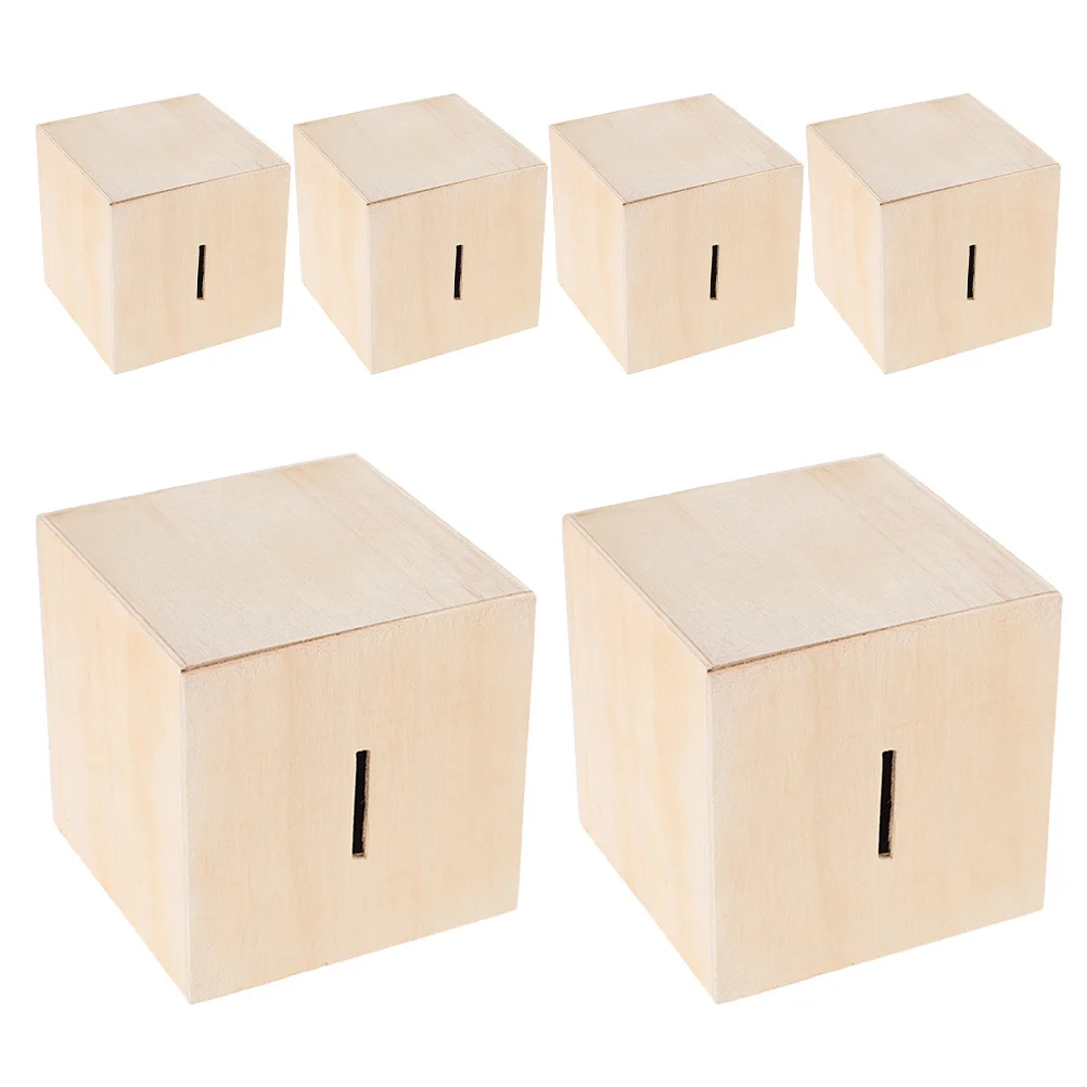 6Pcs Wooden Coin Bank DIY Unfinished Piggy Banks for Creative Money Saving Box Craft Educational Set Wooden Piggy Bank
6Pcs Wooden Coin Bank DIY Unfinished Piggy Banks for Creative Money Saving Box Craft Educational Set Wooden Piggy Bank