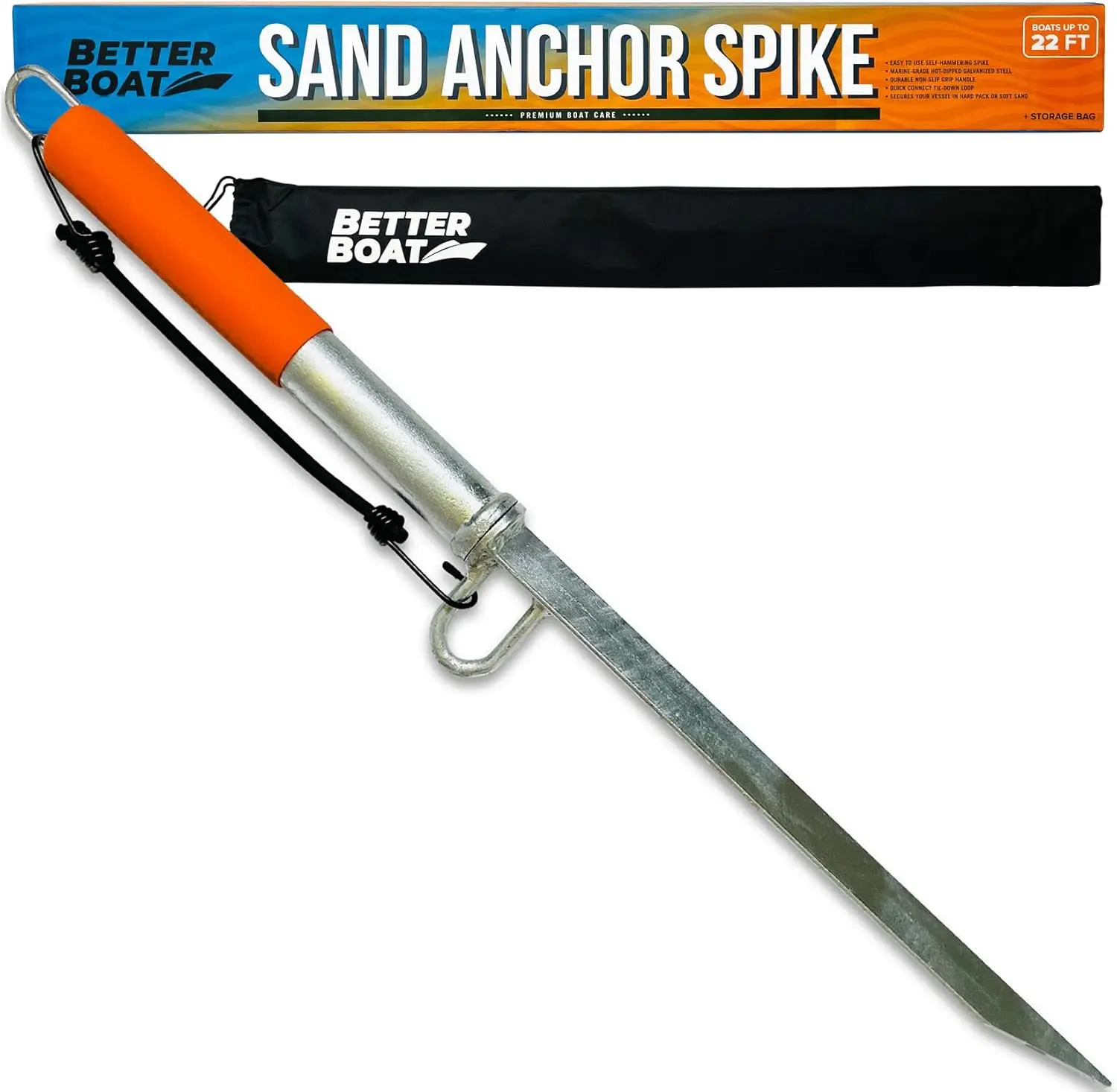 Sand Spike Boat Anchor Pole for Shallow Water, Sandbars, Beaches - Large & Small Slide Pole System with Bag
Sand Spike Boat Anchor Pole for Shallow Water, Sandbars, Beaches - Large & Small Slide Pole System with Bag