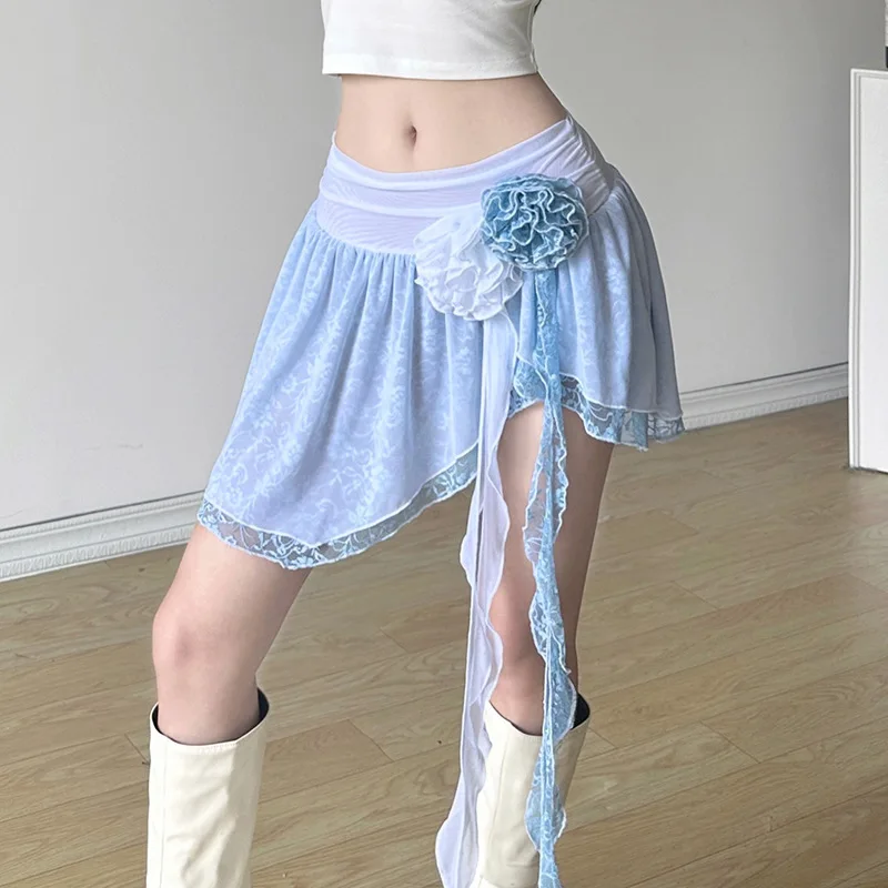Cross border supply clothing - Rose tassel ribbon double layered fairy skirt with low waisted irregular hem short skirt
Cross border supply clothing - Rose tassel ribbon double layered fairy skirt with low waisted irregular hem short skirt