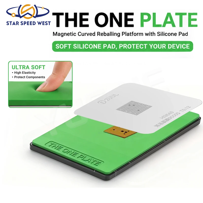 2UUL Strong Magnetic Curved Reballing Platform Silicone Pad Heat Resistant BH12 for Phone Chip Reballing Tools
2UUL Strong Magnetic Curved Reballing Platform Silicone Pad Heat Resistant BH12 for Phone Chip Reballing Tools