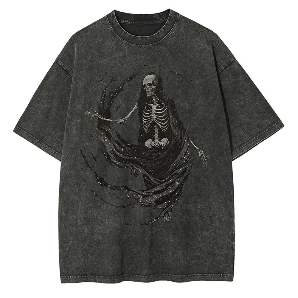 Summer New Skeleton Pattern T-shirt Men's Print Oversized T-shirt Casual Street Wear Retro Washed Cotton Men's and Women's Tops
Summer New Skeleton Pattern T-shirt Men's Print Oversized T-shirt Casual Street Wear Retro Washed Cotton Men's and Women's Tops
