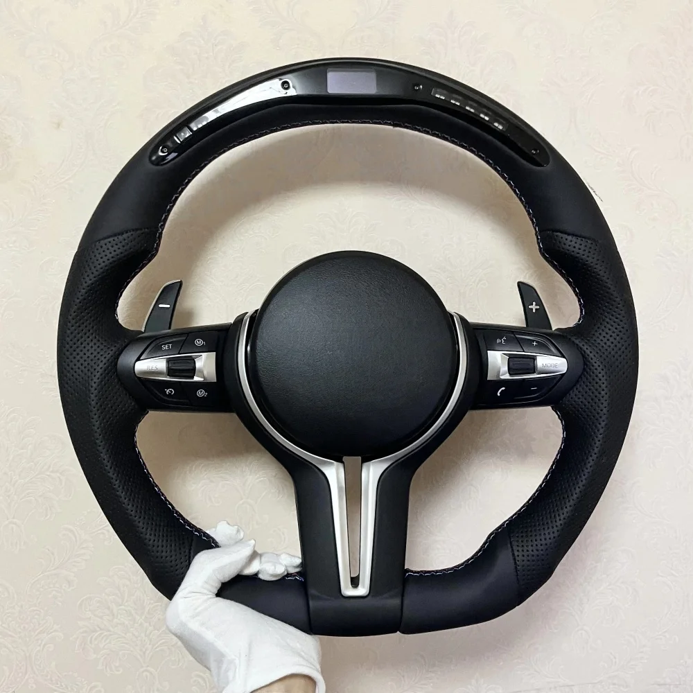 LED Steering Wheel Assembly Flat Bottomed Leather Car Steering Wheel For BMW F10 F11 F15 F30 F31 F34 F32 F33 F36 F20 F21 F22 F23
LED Steering Wheel Assembly Flat Bottomed Leather Car Steering Wheel For BMW F10 F11 F15 F30 F31 F34 F32 F33 F36 F20 F21 F22 F23