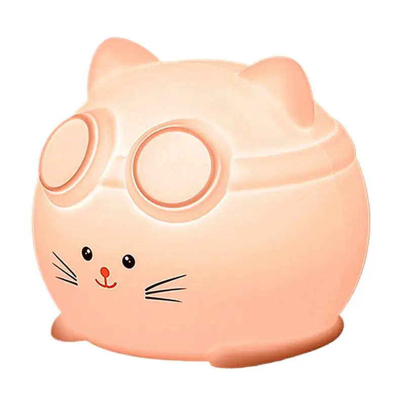 Cat Nightlight For Kids Room Silicone Dimmable Table Lamp Nursery Decor Bedside Lamp With Timer Function USB Rechargeable
Cat Nightlight For Kids Room Silicone Dimmable Table Lamp Nursery Decor Bedside Lamp With Timer Function USB Rechargeable