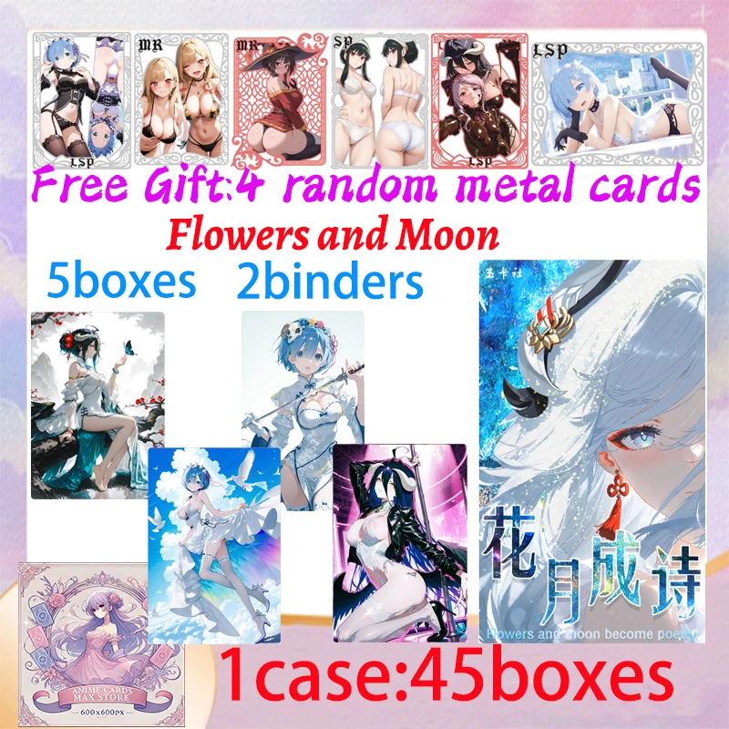 2025 Newest Flowers and Moon Become Poetry A5 Size Goddess Collection Waifu Box Doujin Booster Spicy Art Toy Gift for Hobbyists
2025 Newest Flowers and Moon Become Poetry A5 Size Goddess Collection Waifu Box Doujin Booster Spicy Art Toy Gift for Hobbyists