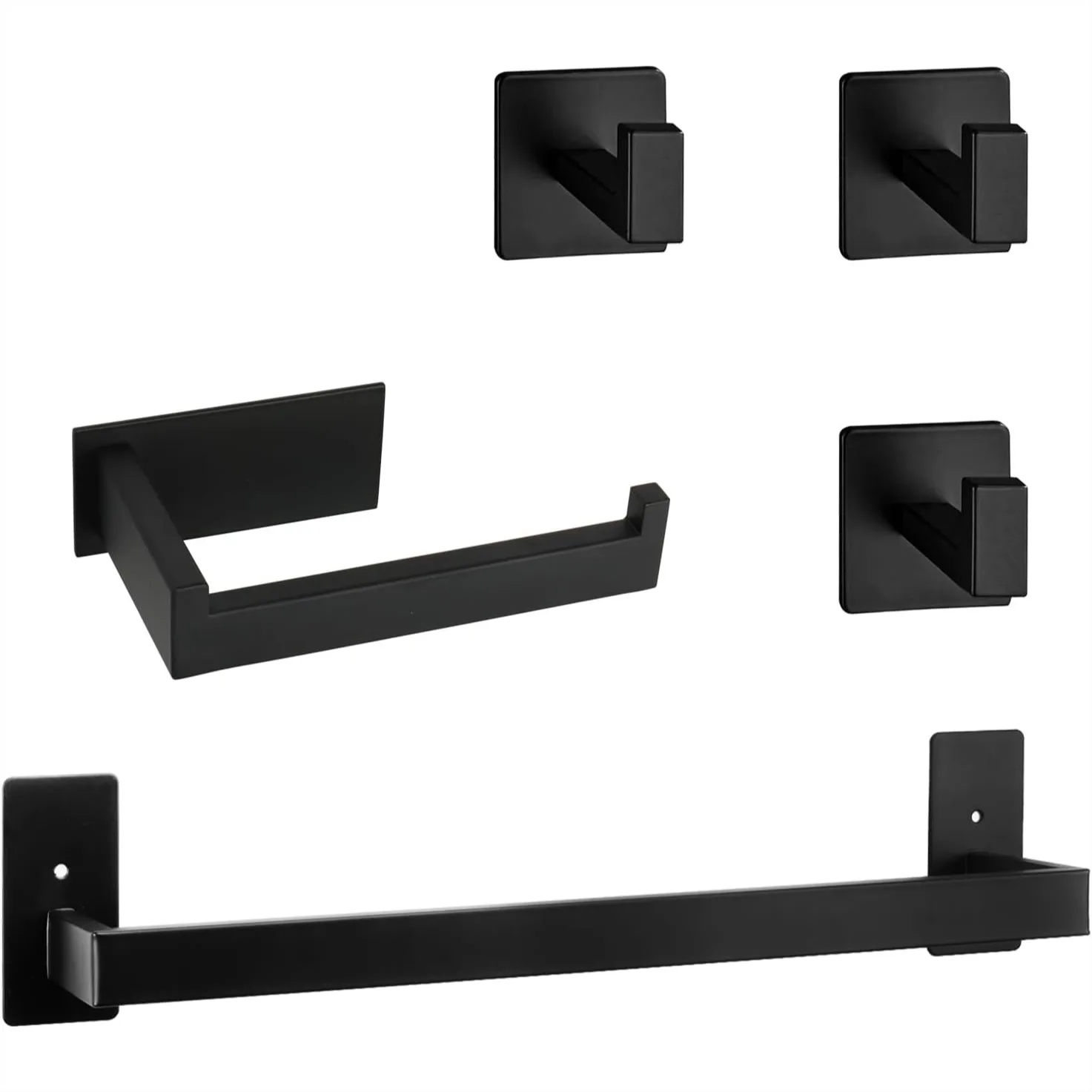 Bathroom Hardware Set - 5 Pieces SUS304 Stainless Steel Towel Rack with Matte Black Finish for Modern Home Decor
Bathroom Hardware Set - 5 Pieces SUS304 Stainless Steel Towel Rack with Matte Black Finish for Modern Home Decor