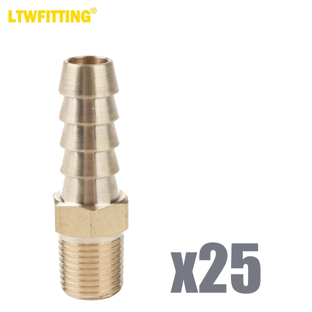 LTWFITTING Brass Fitting Coupler 5/16-Inch Hose Barb x 1/8-Inch Male NPT Fuel Gas Water(Pack of 25)
LTWFITTING Brass Fitting Coupler 5/16-Inch Hose Barb x 1/8-Inch Male NPT Fuel Gas Water(Pack of 25)