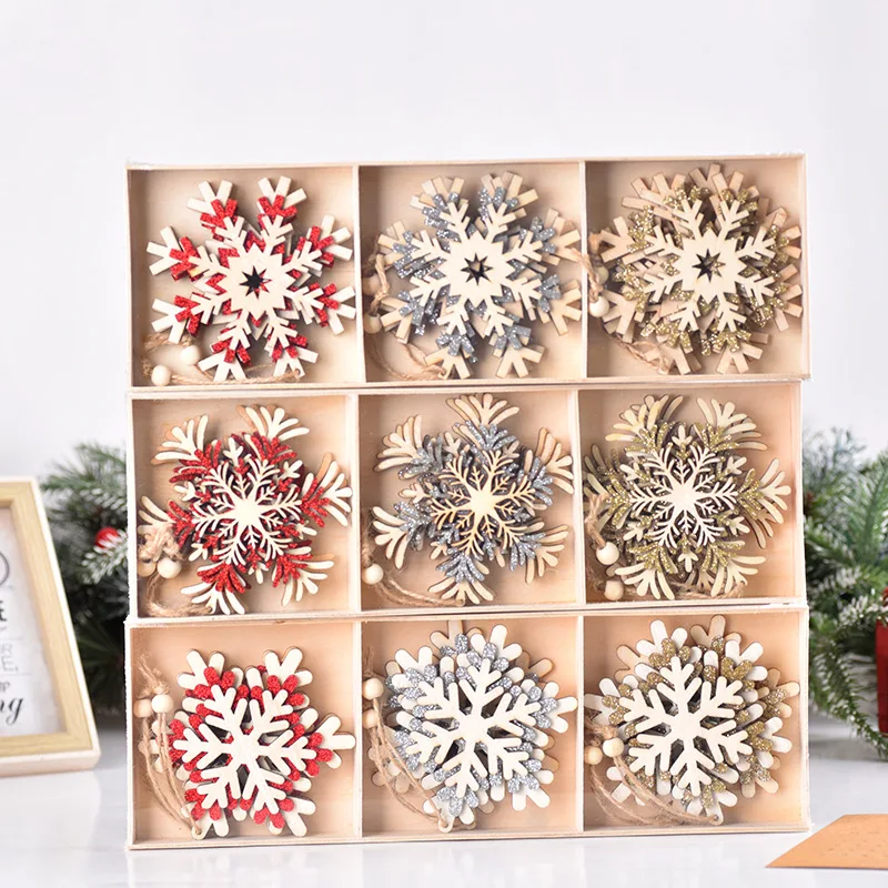 6pcs/lot Christmas Wooden Pendants Multi Snowflakes Hanging Ornaments Wood Craft Christmas Tree Decorations Diy Painting Gifts
6pcs/lot Christmas Wooden Pendants Multi Snowflakes Hanging Ornaments Wood Craft Christmas Tree Decorations Diy Painting Gifts