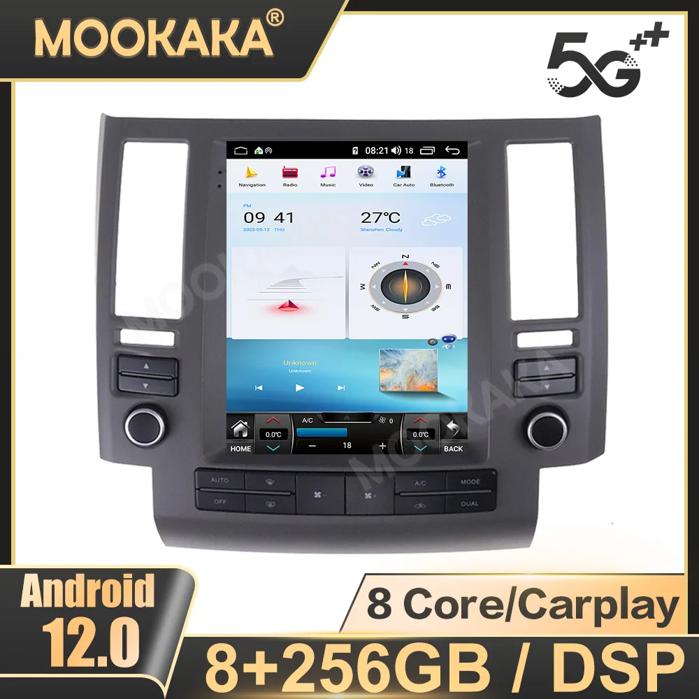 Автомагнитола для Infiniti FX35 FX45 2003-2006, Android 11, мультимедийный плеер, GPS-навигация, DSP, стерео, Carplay, головное устройство
Автомагнитола для Infiniti FX35 FX45 2003-2006, Android 11, мультимедийный плеер, GPS-навигация, DSP, стерео, Carplay, головное устройство
