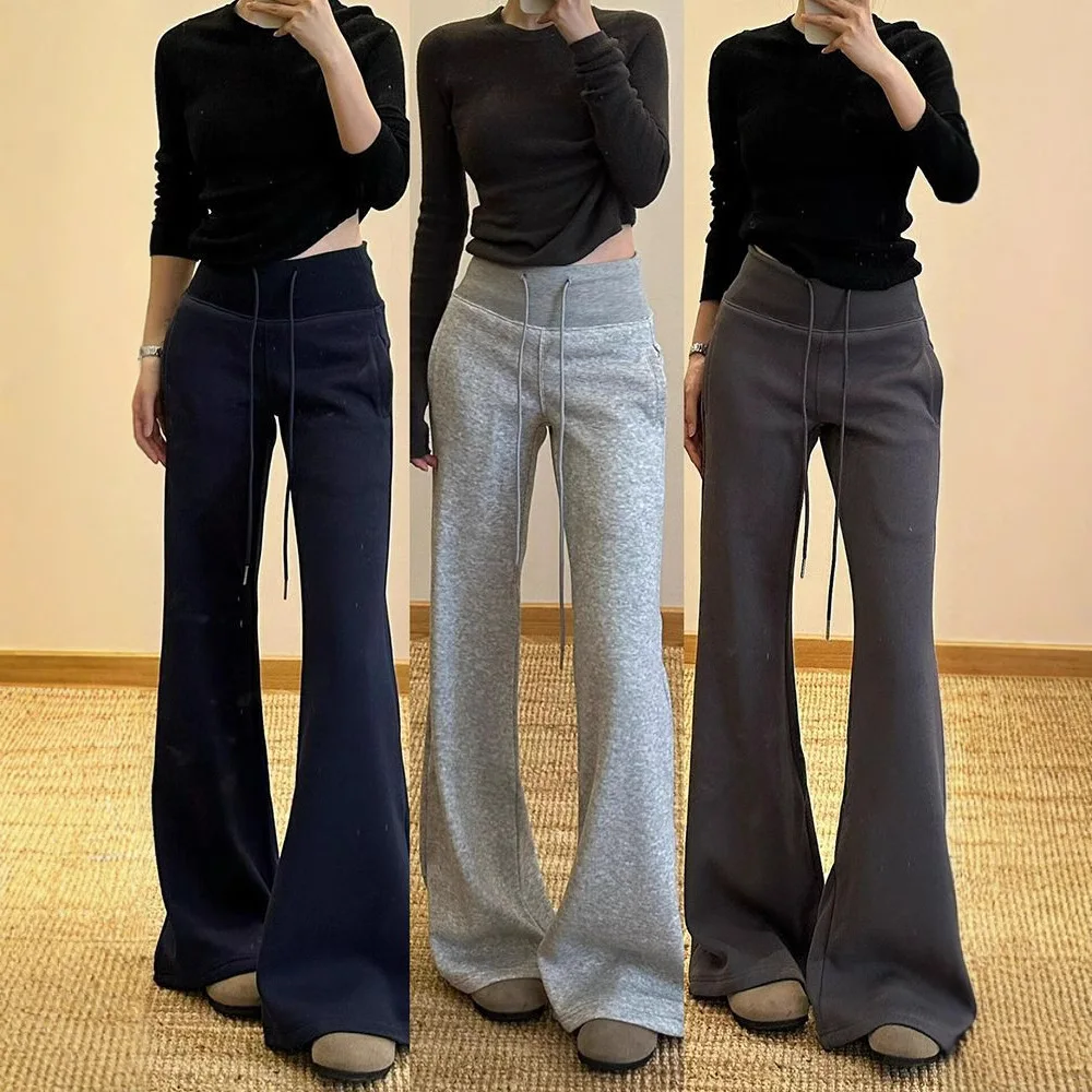 Micro flared women's 2025 high waist slimming loose sports and casual straight leg wide leg floor pants
Micro flared women's 2025 high waist slimming loose sports and casual straight leg wide leg floor pants