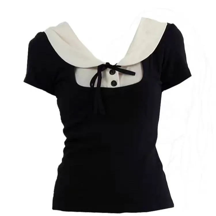 Элегантная женская футболка с бантом Sweet Hot Girl Y2k Crop Top Vintage Baby Shirt Slim Cute Clothes Goth 2000s Tees Grunge Femme Blusen
Элегантная женская футболка с бантом Sweet Hot Girl Y2k Crop Top Vintage Baby Shirt Slim Cute Clothes Goth 2000s Tees Grunge Femme Blusen