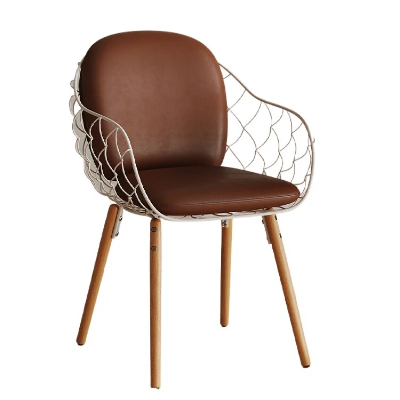 Light luxury high-end dining chair, back chair, modern simple wrought iron soft bag negotiation chair
Light luxury high-end dining chair, back chair, modern simple wrought iron soft bag negotiation chair