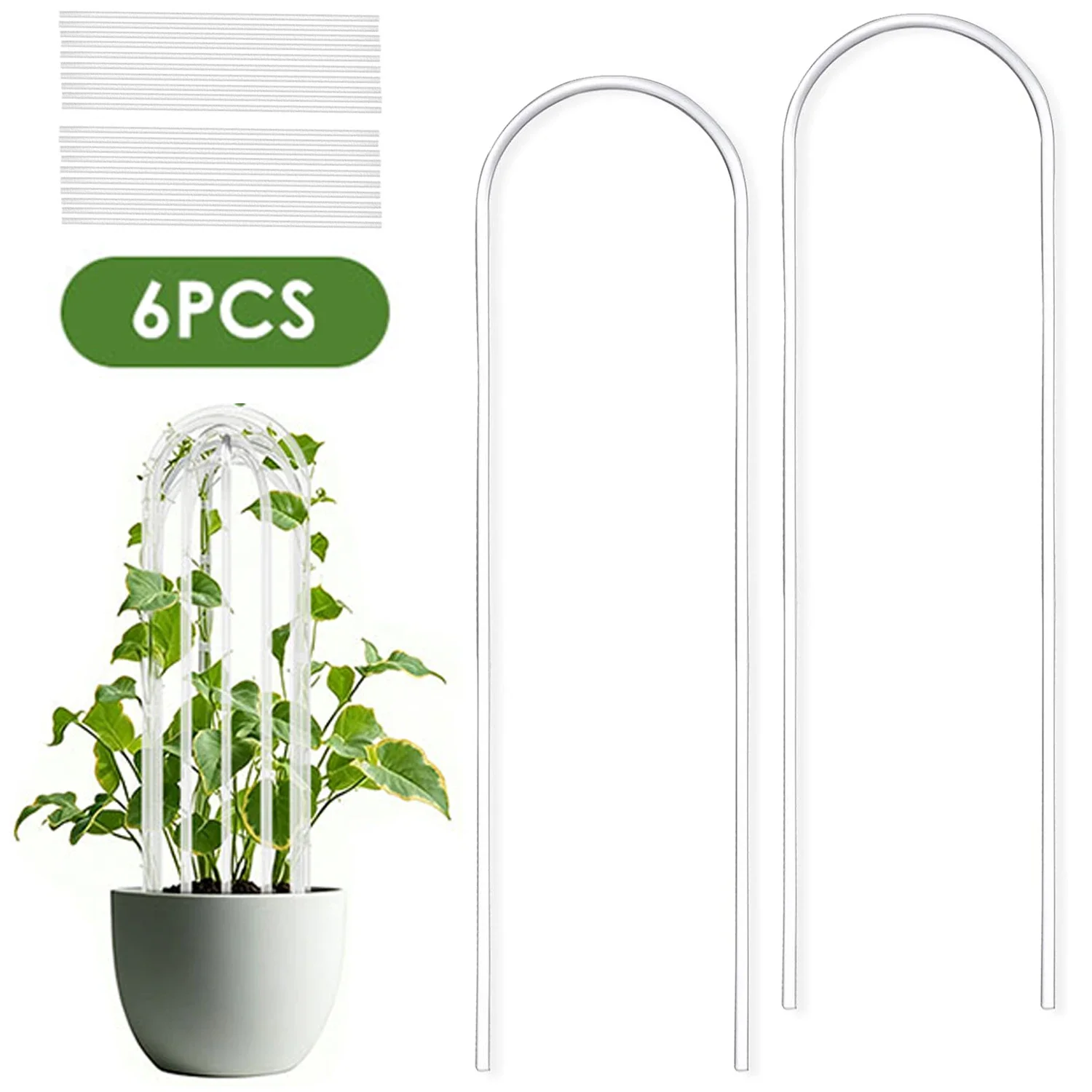 6Sets U-Shaped Acrylic Clear Plant Climbing Frame Garden Trellis Indoor Planting Potted Vine and Flower Pot Support
6Sets U-Shaped Acrylic Clear Plant Climbing Frame Garden Trellis Indoor Planting Potted Vine and Flower Pot Support
