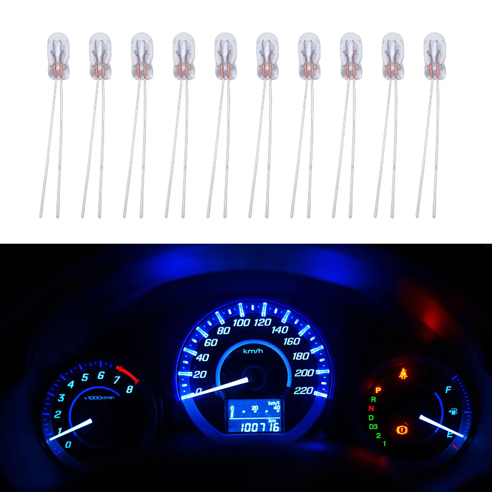 10PCS T3 12V 24V Light Bulb Car Audio Gear Indicator Light Dashboard Automobile Instrument Lighting Bulbs Bulbs
10PCS T3 12V 24V Light Bulb Car Audio Gear Indicator Light Dashboard Automobile Instrument Lighting Bulbs Bulbs